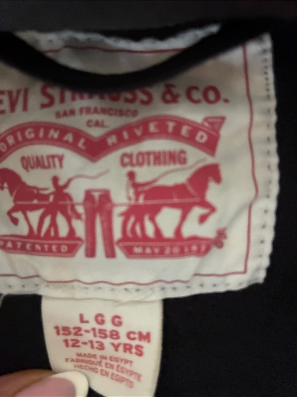 Levi's Kids Two-Tone Black and Gray Fleece Zip Jacket - Picture 2 of 3